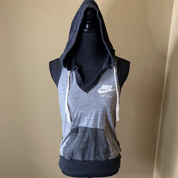 Nike Tops - Woman’s hooded sleeveless racerback Nike tank top.  Size S